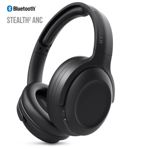 HyperGear - Stealth2 ANC Wireless Headphones - Black-Front_Standard 
