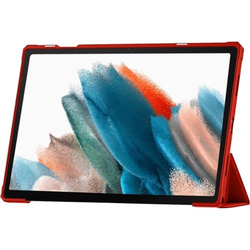 SaharaCase Folio Case for Samsung Galaxy Tab A8 - Red GLOBAL SHIPPING