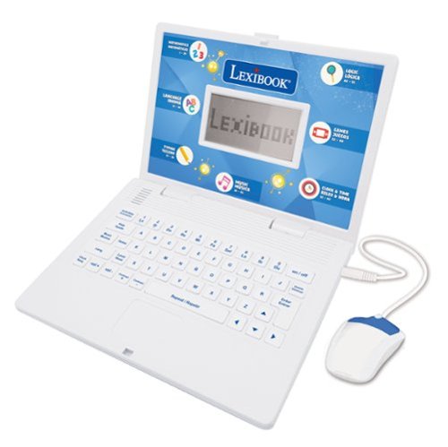 Lexibook - Power Kid Bilingual Talking Educational Laptop – 124 Activities-Front_Standard 