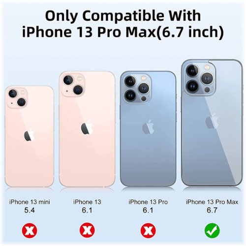 SaharaCase ZeroDamage Tempered Glass Rear Housing Protector for Apple iPhone 13 Pro Max (2-Pack) - Clear SHOP ONLINE