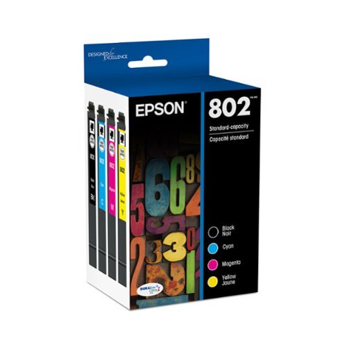 Epson - T802 Combo Standard Capacity Ink Cartridge - Black/Cyan/Magenta/Yellow-Front_Standard
