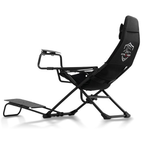 GTPlayer - Sim Racing Cockpit Foldable & Adjustable for High Performance Sim Racing - Black-Front_Standard 