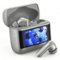 Nautica - T710 True Wireless Bluetooth 5.3 Earbuds with ANC & ENC Noise Cancelling, Smart Touch Case, 40H Battery - Gray-Front_Standard