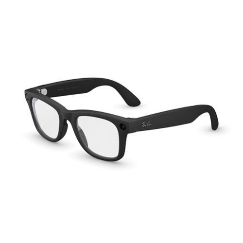 Ray-Ban Meta - Wayfarer Large (Gen 2) glasses with Meta AI, Audio, Photo, Video Compatibility - Clear lenses - Matte Black-Front_Standard 