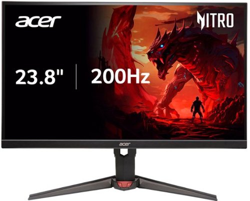 Acer – Nitro XV240Y 23.8" FHD 200Hz 0.5ms FreeSync Premium IPS Gaming Monitor (1x DisplayPort, 2x HDMI) - Black