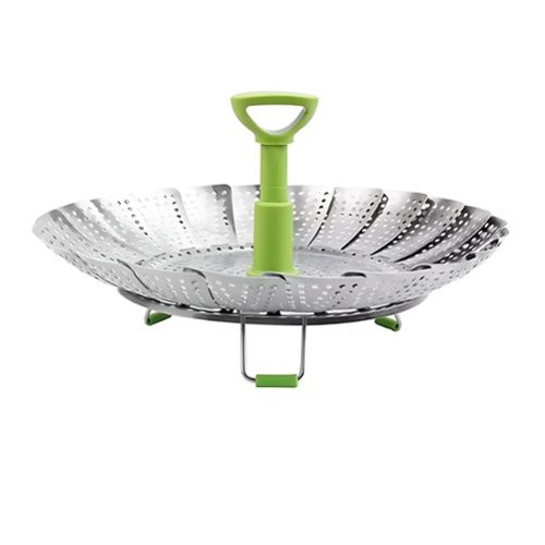 Kitcheniva - Stainless Steel Folding Steamer Basket - Multicolor-Front_Standard 