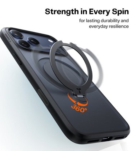 TORRAS Ostand Q3 Spin - Military-Grade Magnetic Rotatable Case, Adjustable Stand & MagSafe Compatibility for iPhone 17 Pro Max - Black GLOBAL SHIPPING