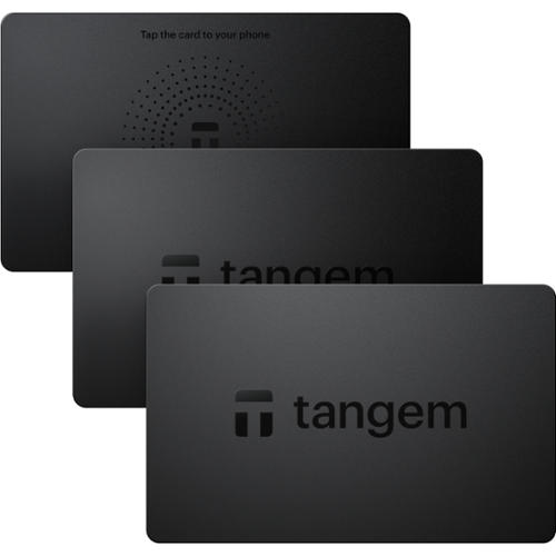 Tangem - Wallet 2.0 Pack of 3 - Secure Crypto Wallet - Trusted Cold Storage for Bitcoin, Ethereum, NFT's & More Coins - 10-Front_Standard 