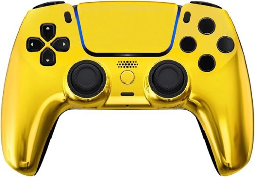 Custom Controllerzz - Custom Wireless Controller for PS5 - Gold Chrome-Front_Standard 
