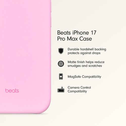 Beats iPhone 17 Pro Max Case with MagSafe and Camera Control - Pebble Pink WORLDWIDE DELIVERY