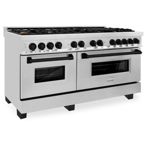 ZLINE - Autograph Legacy Dual Fuel Range w/ 9 Burners & Matte Black Accents (RAZ-60-MB)