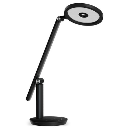 Honeywell - H6 Desk Lamp 800LM Dimmable Eye-Caring Led Desk Light Touch Control Tall Desk Reading Light with Timer - Black-Front_Standard 