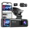 REDTIGER - 4K Dash Cam, STARVIS 2, 5.8GHz WiFi, GPS, WDR Night Vision, 128G Card - Black-Front_Standard