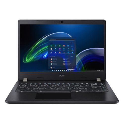 Acer - TravelMate P2 P214-41-G2 14" Laptop - AMD Ryzen 5 PRO - 8 GB Memory - 256 GB SSD - Shale Black-Front_Standard 