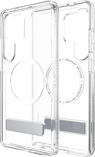 ZAGG Crystal Palace Snap MagSafe Compatible Case w/ Kickstand for Samsung S25 Ultra - Clear BUY IN GERMANY