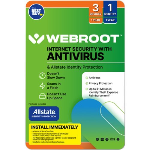 Webroot - Internet Security & Allstate Identity Protection - Android, Apple iOS, Chrome, Mac OS, Windows-Front_Standard 