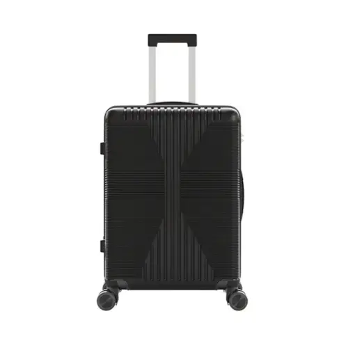 Front. Winado - 28" Hardshell Carry On Luggage with Spinner Wheels Lightweight PP Hardside Small Suitcase with Built-in Lock - Black.