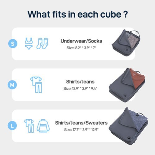 Epicka Nylon Compression Packing Cubes 4 Set - Water Resistant Travel Packing Organizer for Carry on - Dark Grey - Dark Grey HOW TO BUY