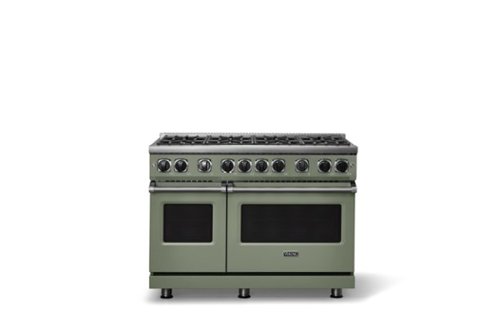 Viking - 48 in. Wide 8 Burner VGR Freestanding 7 Series Gas Range - Eucalyptus-Front_Standard 