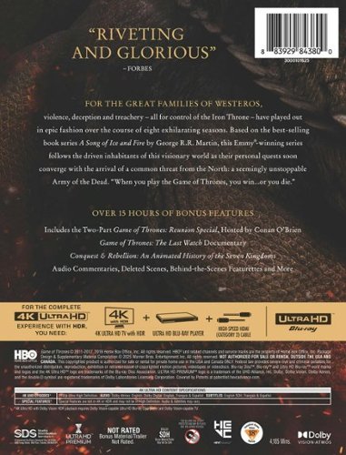 Game of Thrones: The Complete Collection Repackaged (4K Ultra HD