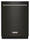 KitchenAid - 24" Top Control Built-in Stainless Steel Tub Dishwasher with 3rd Rack, 40+ Total Wash Jets, 41 dBA - Black Stainless Steel-Front_Standard