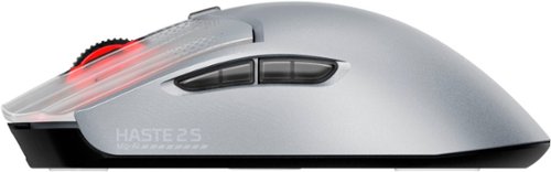 HyperX Pulsefire Haste 2 S Lightweight Wireless Optical Gaming Mouse with RGB Lighting - Wireless - Silver BUY IN AUSTRALIA
