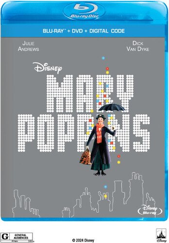  Mary Poppins [50th Anniversary Edition] [2 Discs] [Includes Digital Copy] [Blu-ray/DVD] [1964]