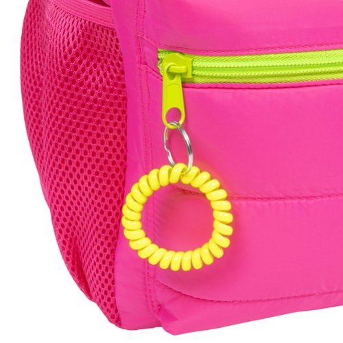 Fashion Angels Style.Lab by Fashion Angels: Debo Wavy Rainbow Puffer Backpack - Hot Pink GLOBAL SHIPPING