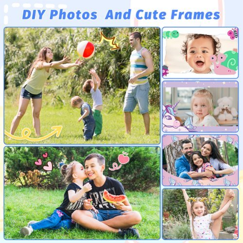 Contixo KC2 Kids Camera Instant Print - 1080P Kids Instant, 2.4 Inch Screen Digital Camera 12MP with Print Paper - Blue GLOBAL SHIPPING