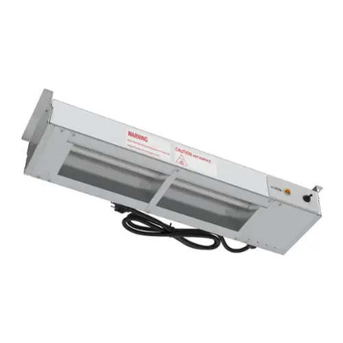 WARNING - Handle with care. CAUTION - HOT SURFACE