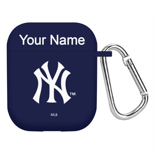 Artinian - New York Yankees Personalized Silicone AirPods Case Cover - Multicolor-Front_Standard 