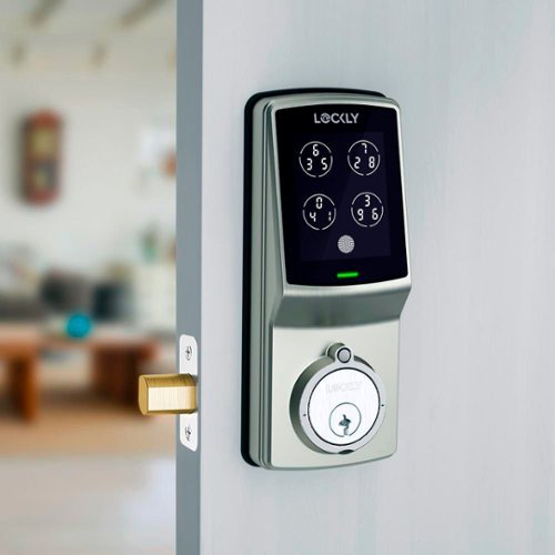 Lockly Model 7S Deadbolt Smart Lock with Touchscreen/Key Access/Auto Lock/Bluetooth App Control - Satin Nickel BUY IN DUBAI