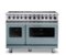 Viking - 48"W./24"D. Dual Fuel Sealed Burner Range-8 Burners-November Sky-LP - November Sky-Front_Standard 