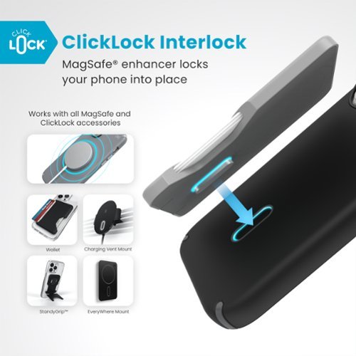 Speck Presidio2 Pro ClickLock Case with MagSafe for Apple iPhone 16 Pro - Black WHERE TO BUY