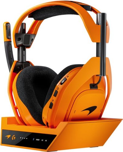Logitech - Astro A50 X McLaren Edition LIGHTSPEED Wireless Gaming Headset + Base Station with PLAYSYNC for PS5, Xbox, Switch, PC - Orange