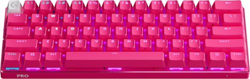 Logitech - PRO X 60 LIGHTSPEED TKL 60% Wireless Mechanical GX Optical Linear Switch Gaming Keyboard with LIGHTSYNC RGB - Magenta