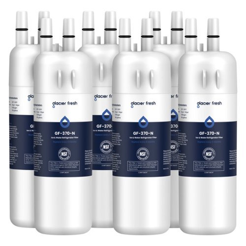 GLACIER FRESH - EDR1RXD1 Refrigerator Water Filter Compatible with W10295370A, WHR1RXD1, 6 Pack-Front_Standard 