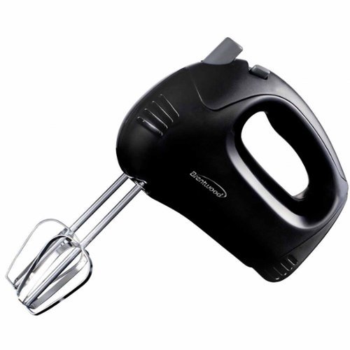 Brentwood - 5-Speed Hand Mixer - Black-Front_Standard 