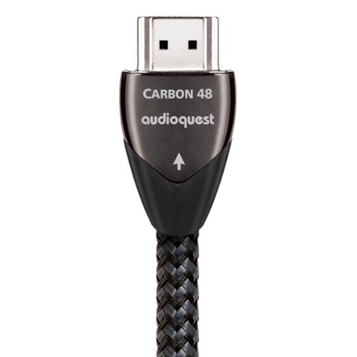 AudioQuest Carbon 48 2.5' 4K-8K-10K 48Gbps HDMI Cable - Gray on Black WORLDWIDE DELIVERY