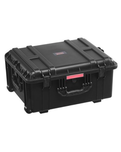 VEVOR - Weatherproof Hard Case,Heavy Duty Protective Dry Box Case with Pre-Cut Foam,Wheels & Retractable Pull Handles for Travel - Black-Front_Standard 