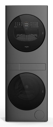 Whirlpool - 2.7 Cu. Ft. Washer and 4.3 Cu. Ft. Electric Dryer Ventless Heat Pump Laundry Tower and Energy Star - Titanium Metallic
