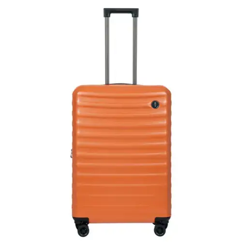 Front. Bric's - Nausicaa Hardside Expandable 27" Medium Checked Spinner Luggage - Orange.