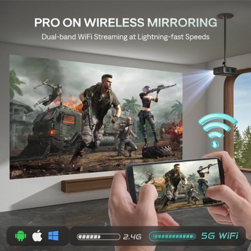 Aurzen D1 Pro Smart Projector, 20W Speakers, Dolby Audio & dbx-tv Total Sonics,  Auto Focus & Keystone, Native 1080P Projector - Gray HOW TO BUY