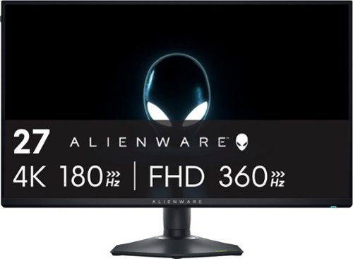 Alienware - AW2725QF 27" IPS LED 4K UHD 180Hz .5-ms G-SYNC Dual-Resolution Gaming Monitor with HDR (HDMI, DisplayPort) - Black