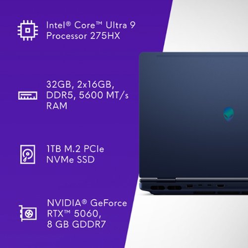 Alienware 16X Aurora 16 240Hz Gaming Laptop WQXGA - Intel Core Ultra 9 275HX with 32GB Memory - NVIDIA GeForce RTX 5060 - 1TB SDD - Blue BUY IN AUSTRALIA