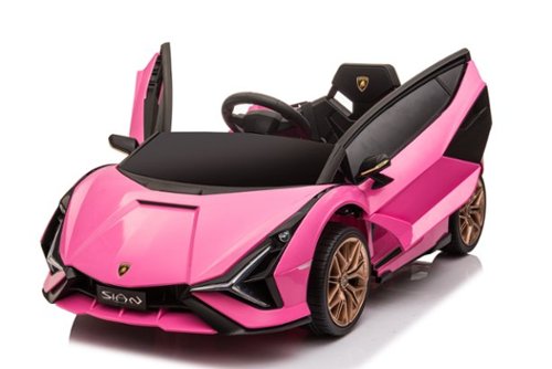 Best Rideon Cars - Lamborghini Sian 12V - Pink-Angle_Standard 