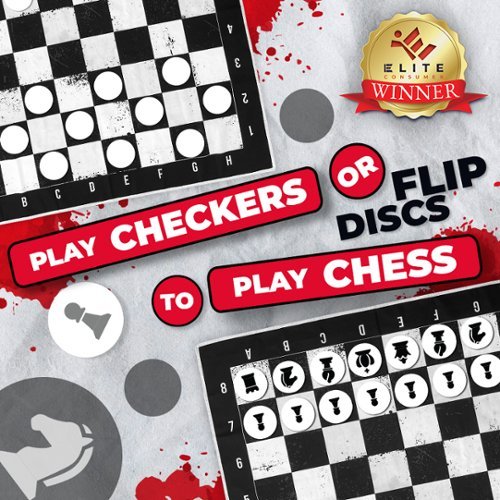 Swooc Games 3 in 1 Giant Checkers, Chess, & Chess Tac Toe Game