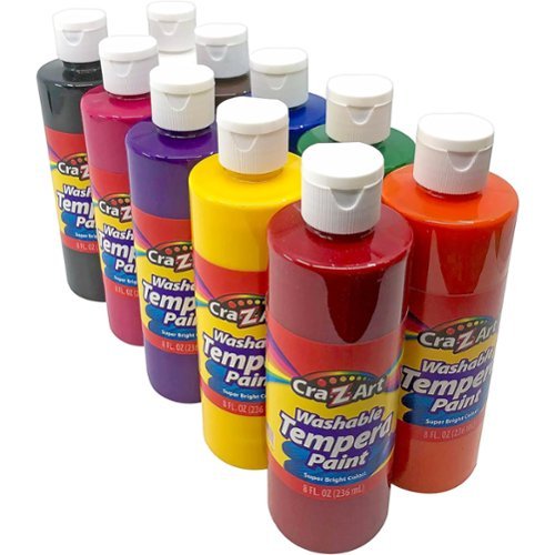 Cra-Z-Art - Cra-Z-Art: Classroom Pack: Washable Tempera Paints - 10 Bottle - 8oz Each