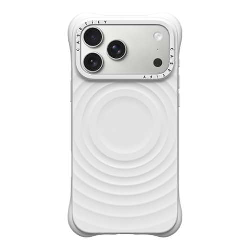 CASETiFY - Ripple Case MagSafe Compatible for Apple iPhone 18 Pro Max and 17 Pro Max Devices - White