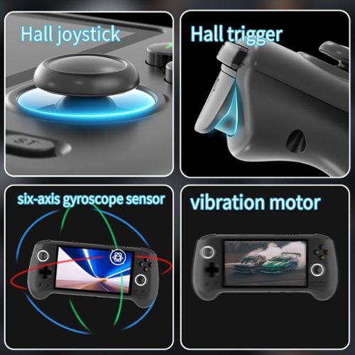 Anbernic RG556 5.5 AMOLED Retro Gaming Handheld - Android 13 - Unisoc T820 - 8GB RAM with 128GB SSD - Black HOW TO BUY